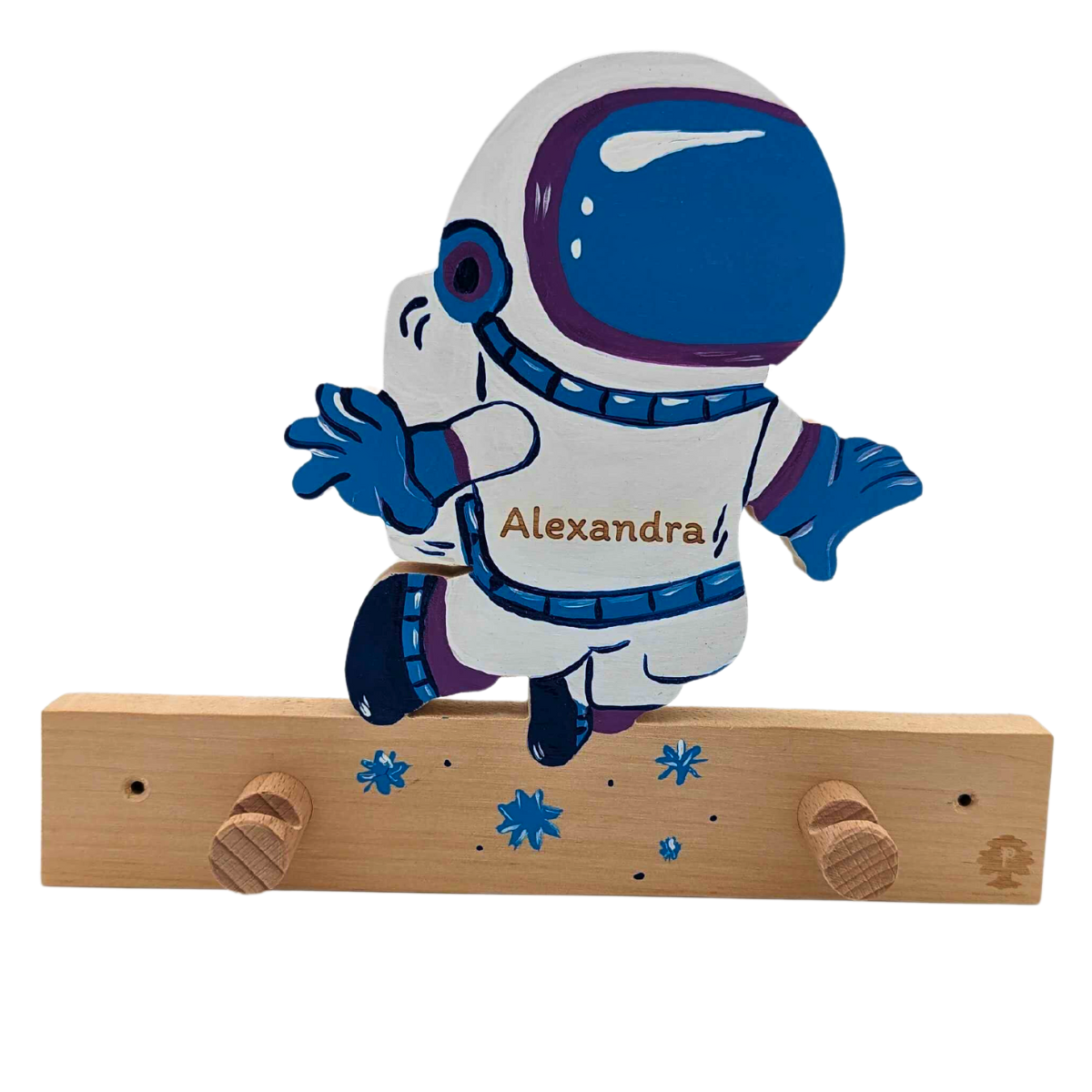 Holzspielzeug Pfeiffer Garderobe Holz Kinder Motiv individuell personalisiert astronaut